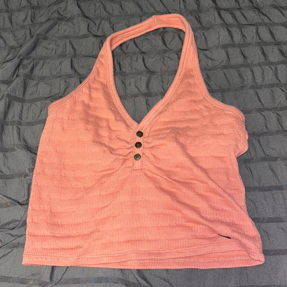 salmon halter top